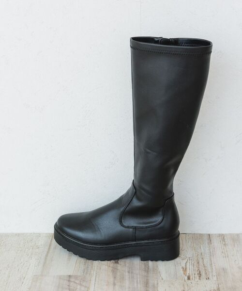 ems excite（エムズエキサイト）の「ロングブーツ（ブーツ・レディース・ナチュラル/ブラック・MEDIUM/LARGE）」の10枚目の写真