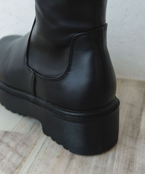 ems excite（エムズエキサイト）の「ロングブーツ（ブーツ・レディース・ナチュラル/ブラック・MEDIUM/LARGE）」の12枚目の写真