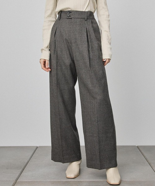 PUBLIC TOKYO（パブリックトウキョウ）の「【セットアップ対応】サスペワイドストレートパンツ（その他パンツ・レディース・ブラック/ベージュ・FREE）」の2枚目の写真