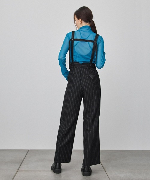 PUBLIC TOKYO（パブリックトウキョウ）の「【セットアップ対応】サスペワイドストレートパンツ（その他パンツ・レディース・ブラック/ベージュ・FREE）」の17枚目の写真