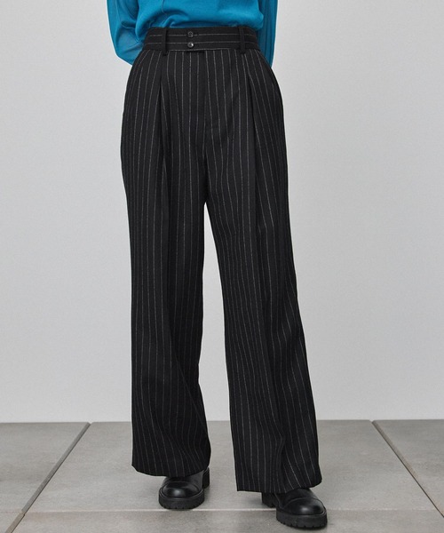 PUBLIC TOKYO（パブリックトウキョウ）の「【セットアップ対応】サスペワイドストレートパンツ（その他パンツ・レディース・ブラック/ベージュ・FREE）」の20枚目の写真