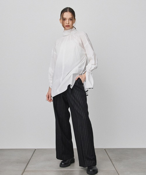 PUBLIC TOKYO（パブリックトウキョウ）の「【セットアップ対応】サスペワイドストレートパンツ（その他パンツ・レディース・ブラック/ベージュ・FREE）」の19枚目の写真