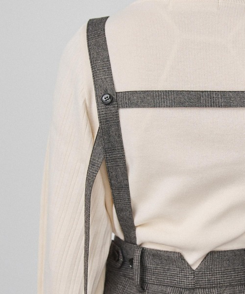 PUBLIC TOKYO（パブリックトウキョウ）の「【セットアップ対応】サスペワイドストレートパンツ（その他パンツ・レディース・ブラック/ベージュ・FREE）」の12枚目の写真