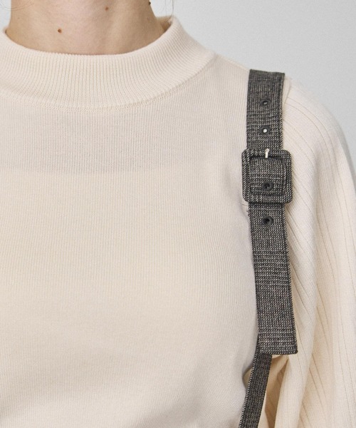 PUBLIC TOKYO（パブリックトウキョウ）の「【セットアップ対応】サスペワイドストレートパンツ（その他パンツ・レディース・ブラック/ベージュ・FREE）」の10枚目の写真