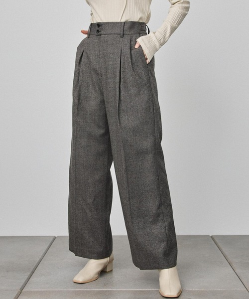 PUBLIC TOKYO（パブリックトウキョウ）の「【セットアップ対応】サスペワイドストレートパンツ（その他パンツ・レディース・ブラック/ベージュ・FREE）」の7枚目の写真