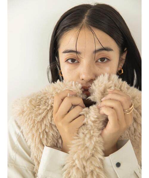 koe(コエ)の「ボリュームファーベスト*(ベスト・レディース・ブラウン/アイボリー/ベージュ・FREE)」の21枚目の写真