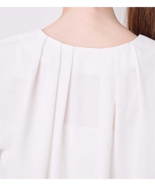 KOH.style（コースタイル）の「パールボタンタックブラウス（シャツ/ブラウス・レディース・オフホワイト/ブラック・FREE）」の11枚目の写真