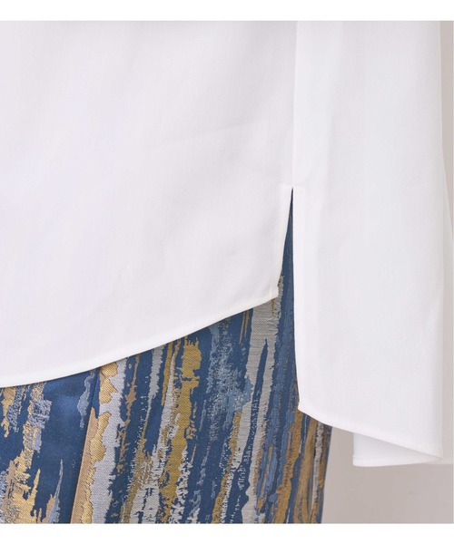 KOH.style（コースタイル）の「パールボタンタックブラウス（シャツ/ブラウス・レディース・オフホワイト/ブラック・FREE）」の12枚目の写真