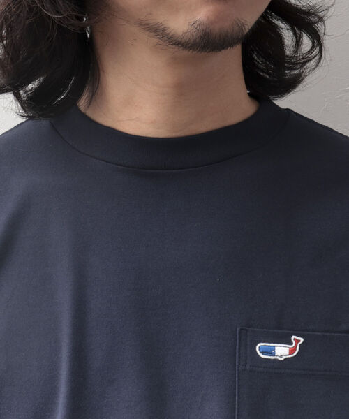 NOLLEY'S goodman(ノーリーズグッドマン)の「クジラ クルーネック ロンT 長袖Tシャツ(Tシャツ/カットソー・メンズ・ネイビー/グレイッシュベージュ/ラベンダー/ホワイト・L/XL/M/S)」の10枚目の写真
