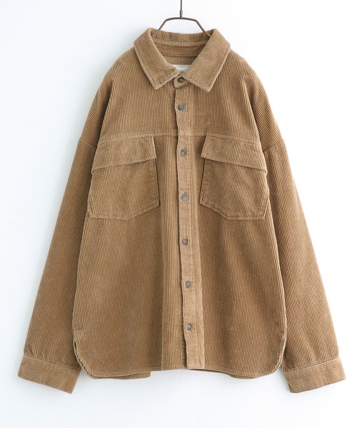 osharewalker（オシャレウォーカー）の「【廃盤】『コーデュロイシャツ』（シャツ/ブラウス・メンズ・ベージュ/ブラック/ネイビー・2/3）」の4枚目の写真