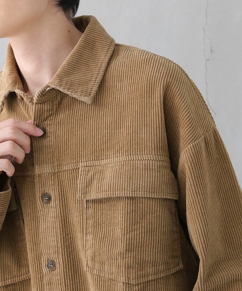 osharewalker（オシャレウォーカー）の「【廃盤】『コーデュロイシャツ』（シャツ/ブラウス・メンズ・ベージュ/ブラック/ネイビー・2/3）」の19枚目の写真