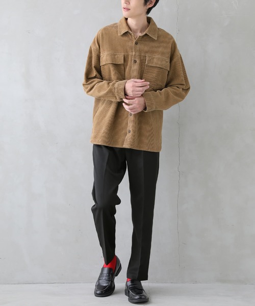 osharewalker（オシャレウォーカー）の「【廃盤】『コーデュロイシャツ』（シャツ/ブラウス・メンズ・ベージュ/ブラック/ネイビー・2/3）」の22枚目の写真