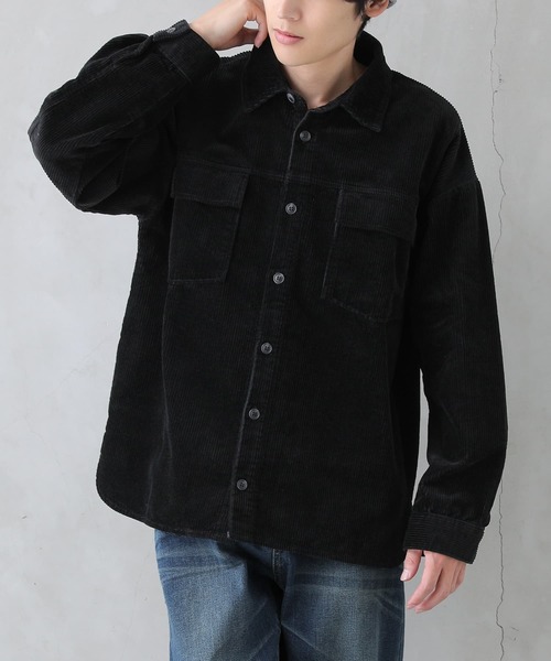 osharewalker（オシャレウォーカー）の「【廃盤】『コーデュロイシャツ』（シャツ/ブラウス・メンズ・ベージュ/ブラック/ネイビー・2/3）」の11枚目の写真