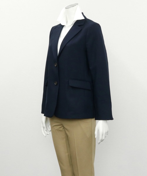 TOKYO SHIRTS（トウキョウシャツ）の「シングルテーラードジャケット（テーラードジャケット・レディース・ベージュ/ネイビー・L/M）」の7枚目の写真