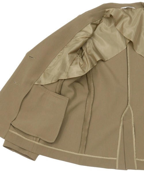 TOKYO SHIRTS（トウキョウシャツ）の「シングルテーラードジャケット（テーラードジャケット・レディース・ベージュ/ネイビー・L/M）」の16枚目の写真
