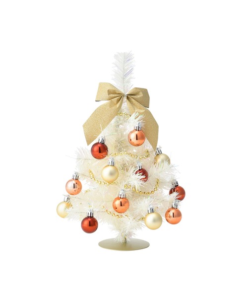 28日まで限定値下 Francfranc クリスマスツリー　150cm ゴールド セール】デスクトップツリー セット S ゴールド（インテリア雑貨
