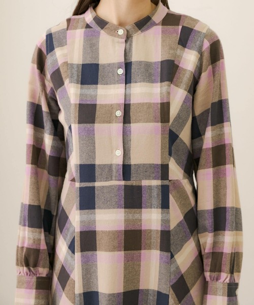 URBAN RESEARCH Sonny Label（アーバンリサーチサニーレーベル）の「起毛ネルマルチチェックワンピース（ワンピース・レディース・グレー系その他/ベージュ系その他・FREE）」の22枚目の写真