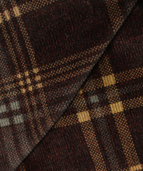 JOURNAL STANDARD（ジャーナルスタンダード）の「コーデュロイチェック レギュラーシャツ（シャツ/ブラウス・メンズ・モカ/ブラウン系その他/ダークブルー/コバルトブルー・MEDIUM/LARGE）」の9枚目の写真