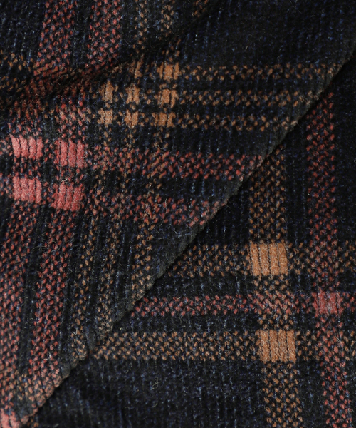 JOURNAL STANDARD（ジャーナルスタンダード）の「コーデュロイチェック レギュラーシャツ（シャツ/ブラウス・メンズ・モカ/ブラウン系その他/ダークブルー/コバルトブルー・MEDIUM/LARGE）」の8枚目の写真