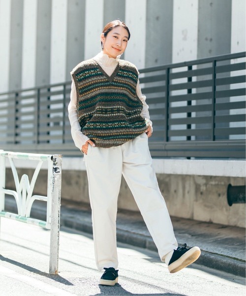 JOURNAL STANDARD relume（ジャーナルスタンダード　レリューム）の「CALIFORNIA TCカラーシェフパンツ（チノパンツ・メンズ・ベージュ/ブルー/ブラック/ライトグレー/グリーン・SMALL/X-LARGE/MEDIUM/LARGE）」の9枚目の写真