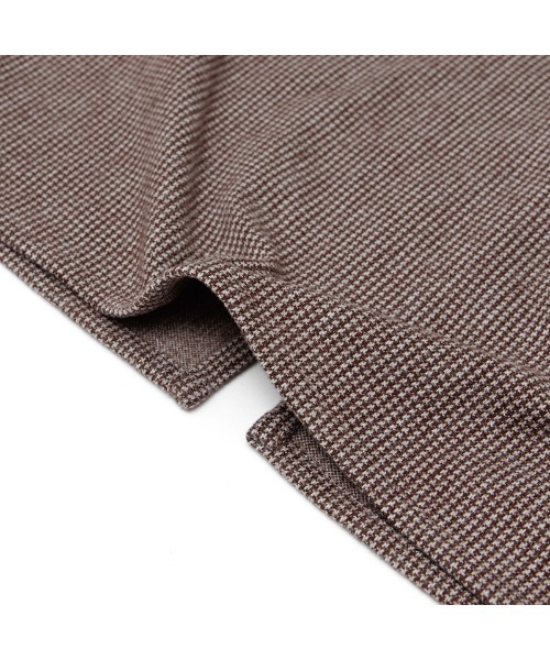 flower（フラワー）の「シェイプチェックワンピース2（ワンピース・レディース・ベージュ/ブラウン・FREE）」の14枚目の写真