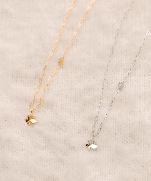 OLIVE des OLIVE（オリーブデオリーブ）の「バタフライネックレス（ネックレス・レディース・ゴールド/シルバー・FREE）」の11枚目の写真