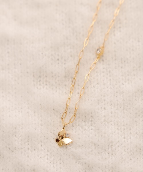 OLIVE des OLIVE（オリーブデオリーブ）の「バタフライネックレス（ネックレス・レディース・ゴールド/シルバー・FREE）」の9枚目の写真