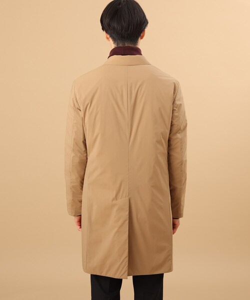 TAKEO KIKUCHI（タケオキクチ）の「◆軽量タフタ ダウンチェスター（チェスターコート・メンズ・サンドベージュ/ネイビー・03）」の6枚目の写真