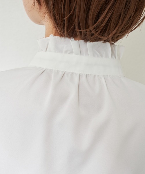 MERLOT(メルロー)の「フリルリボンブラウス(シャツ/ブラウス・レディース・ホワイト/ブラック・FREE)」の21枚目の写真