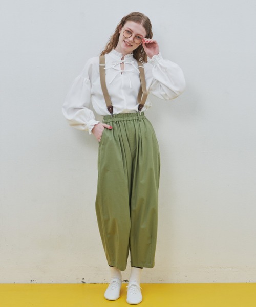 MERLOT(メルロー)の「フリルリボンブラウス(シャツ/ブラウス・レディース・ホワイト/ブラック・FREE)」の9枚目の写真