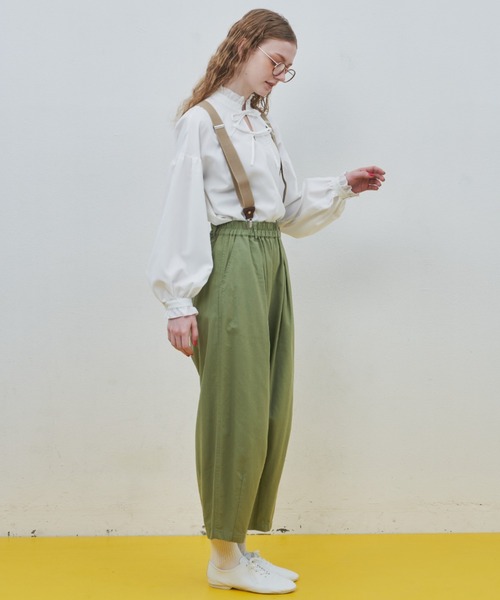 MERLOT(メルロー)の「フリルリボンブラウス(シャツ/ブラウス・レディース・ホワイト/ブラック・FREE)」の11枚目の写真