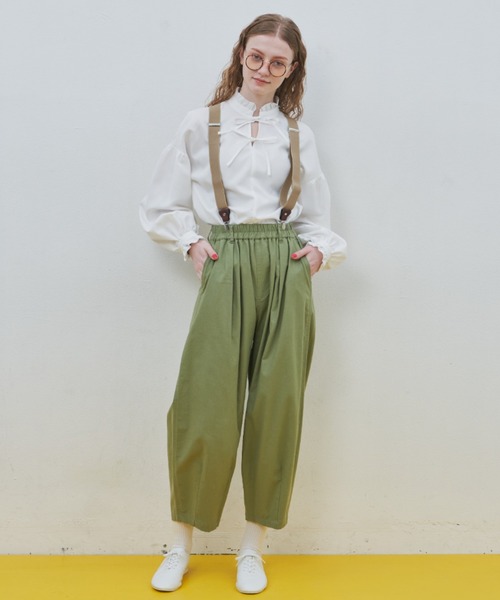 MERLOT(メルロー)の「フリルリボンブラウス(シャツ/ブラウス・レディース・ホワイト/ブラック・FREE)」の10枚目の写真