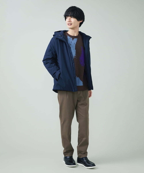 a.v.v(アーヴェヴェ)の「ペインター柄ワイドシルエットクルーニット(ニット/セーター・メンズ・ブラウン/チャコールグレー・48/50/46)」の21枚目の写真