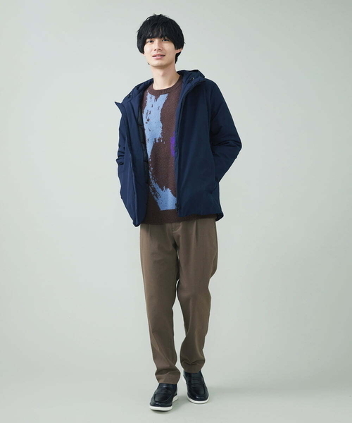 a.v.v(アーヴェヴェ)の「ペインター柄ワイドシルエットクルーニット(ニット/セーター・メンズ・ブラウン/チャコールグレー・48/50/46)」の22枚目の写真