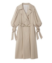 新品♡リリーブラウン タックトレンチコート ベージュ 定価25960円 サイズF 新品♡リリーブラウン タックトレンチコート ベージュ 定価25960