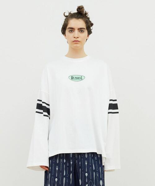 FRAPBOIS(フラボア)の「ラッセルT(Tシャツ/カットソー・レディース・ブラック/ホワイト・1/2)」の7枚目の写真