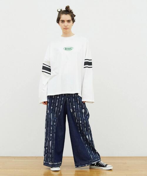 FRAPBOIS(フラボア)の「ラッセルT(Tシャツ/カットソー・レディース・ブラック/ホワイト・1/2)」の17枚目の写真
