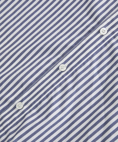 ROPE' PICNIC(ロペピクニック)の「ストライプチュニックシャツ(シャツ/ブラウス・レディース・ベージュ/ネイビー・38)」の9枚目の写真