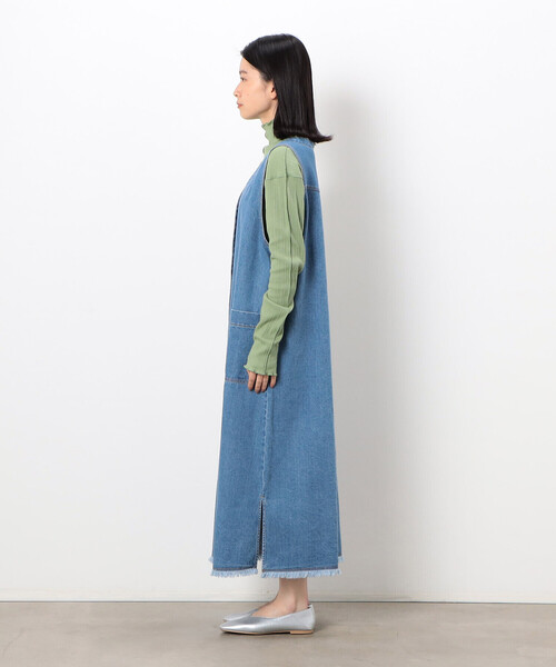 ONIGIRI（オニギリ）の「2WAY デニムフリンジ ジャンスカ＆ジレ