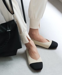 ap retro | バイカラーフラットシューズ(パンプス)