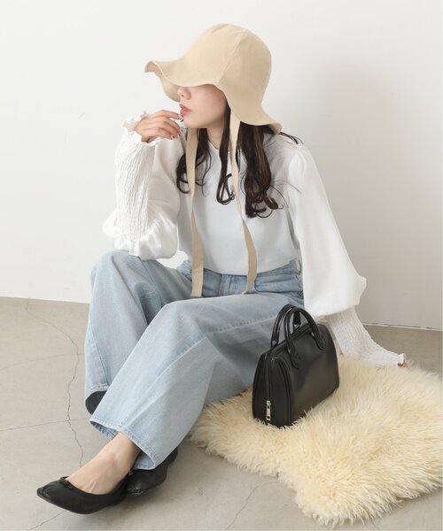 RAY CASSIN(レイカズン)の「M/L パイピングフラットシューズ(バレエシューズ・レディース・シルバー/ブラック/ベージュ・MEDIUM/LARGE)」の8枚目の写真