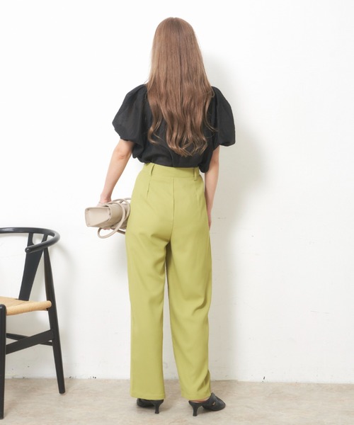 VANNIE U（ヴァニーユー）の「ストレートカラースラックス【Sサイズ展開有】（スラックス・レディース・アイボリー/ライトグレー/ライトグリーン・FREE/SMALL）」の14枚目の写真