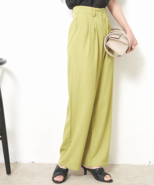 VANNIE U（ヴァニーユー）の「ストレートカラースラックス【Sサイズ展開有】（スラックス・レディース・アイボリー/ライトグレー/ライトグリーン・FREE/SMALL）」の15枚目の写真