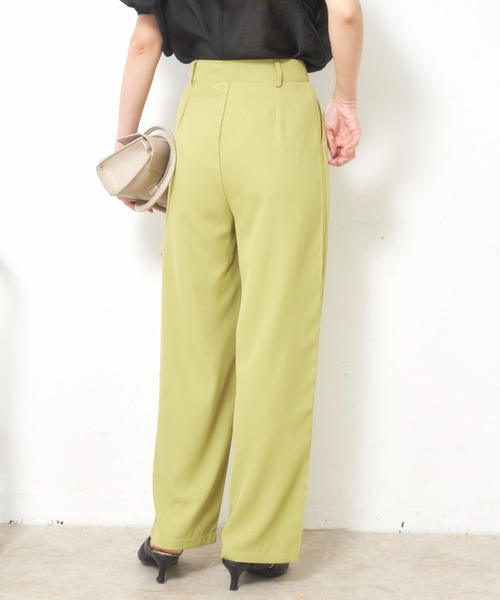 VANNIE U（ヴァニーユー）の「ストレートカラースラックス【Sサイズ展開有】（スラックス・レディース・アイボリー/ライトグレー/ライトグリーン・FREE/SMALL）」の16枚目の写真