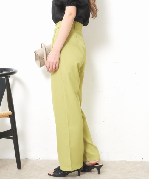 VANNIE U（ヴァニーユー）の「ストレートカラースラックス【Sサイズ展開有】（スラックス・レディース・アイボリー/ライトグレー/ライトグリーン・FREE/SMALL）」の17枚目の写真