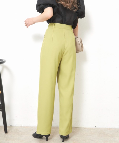 VANNIE U（ヴァニーユー）の「ストレートカラースラックス【Sサイズ展開有】（スラックス・レディース・アイボリー/ライトグレー/ライトグリーン・FREE/SMALL）」の18枚目の写真