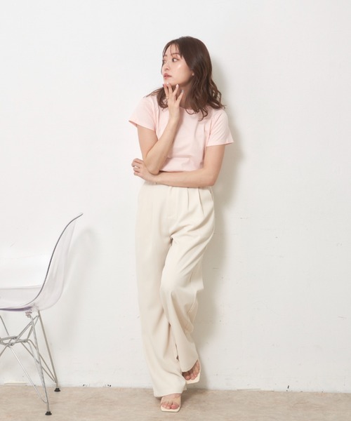 VANNIE U（ヴァニーユー）の「ストレートカラースラックス【Sサイズ展開有】（スラックス・レディース・アイボリー/ライトグレー/ライトグリーン・FREE/SMALL）」の20枚目の写真