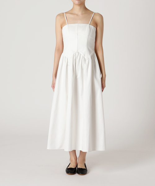 Charles Chaton（シャルルシャトン）の「torso cami dress　キャミドレス（ワンピース・レディース・ホワイト/ネイビー・34/36）」の15枚目の写真