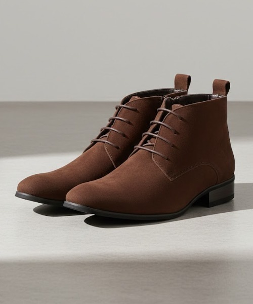 LASSU&FRISS（ラスアンドフリス）の「LASSU&FRISS / スクエアトゥドレスブーツ（ブーツ・メンズ・ブラック系1/ブラック系2/ブラウン系1/ブラウン系2/ブラウン系4/ブラック系3/ブラウン系3/ブラック系4/ネイビー/グレー・41/42/44/43/40）」の9枚目の写真