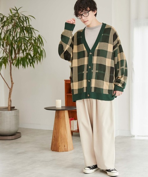 WEGO(ウィゴー)の「WEGO/リネンライク総柄ルーズカーディガン(カーディガン/ボレロ・メンズ・その他4/その他1/その他5/その他3/その他2・LARGE/MEDIUM)」の20枚目の写真
